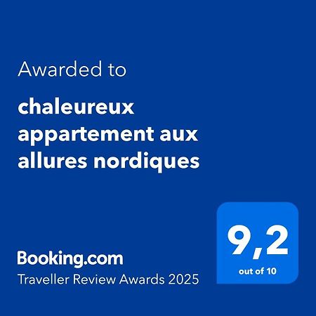 Chaleureux Appartement Aux Allures Nordiques アルカション エクステリア 写真