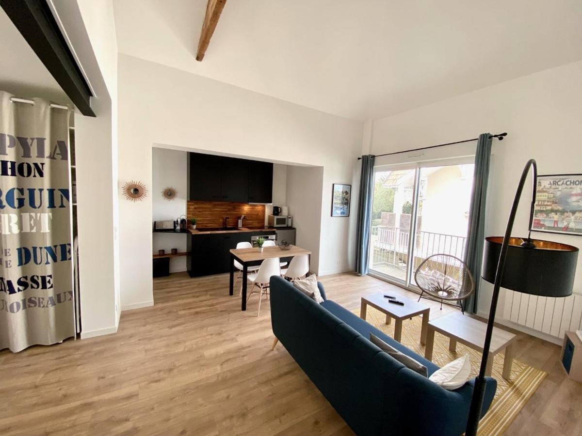 Chaleureux Appartement Aux Allures Nordiques アルカション エクステリア 写真